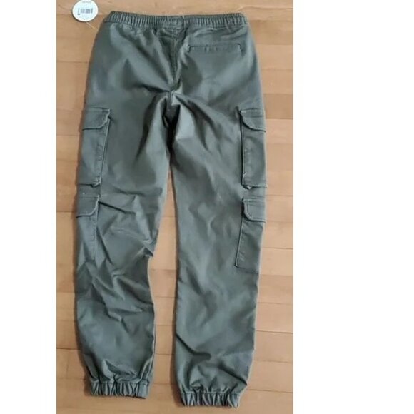 Boys Colorful Planet Cargo Jogger Pants Size Sm Med Large Olive Green NWT - Picture 3 of 5